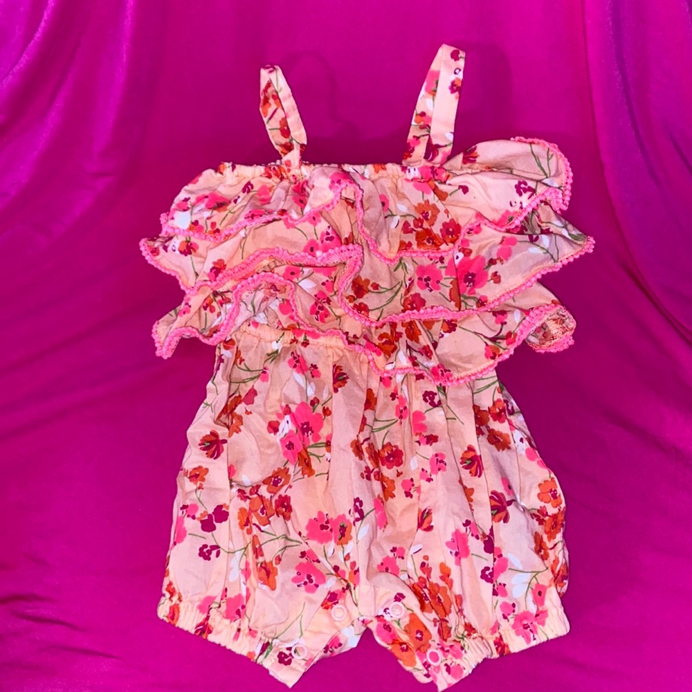 The children’s place floral ruffle romper